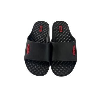 Shocked Boy's Size Large 1-3 Slides Water Black Sandals‎